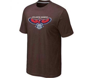 Atlanta Hawks Big & Tall Primary Logo Brown NBA T-Shirt