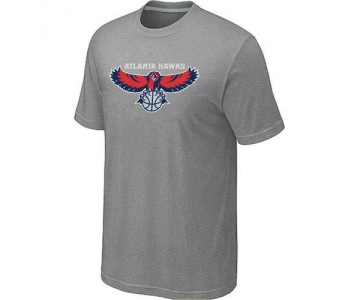 Atlanta Hawks Big & Tall Primary Logo L.Grey NBA T-Shirt