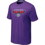 Atlanta Hawks Big & Tall Primary Logo Purple NBA T-Shirt