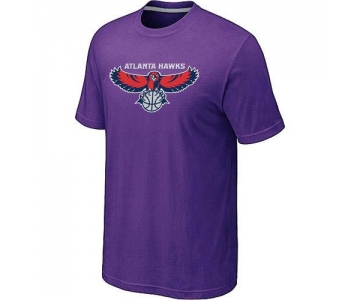 Atlanta Hawks Big & Tall Primary Logo Purple NBA T-Shirt