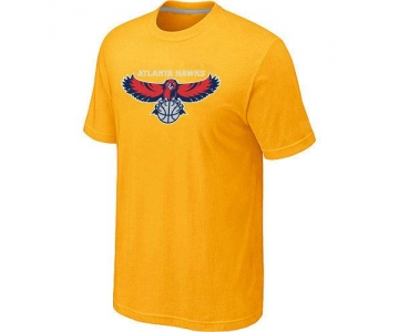 Atlanta Hawks Big & Tall Primary Logo Yellow NBA T-Shirt