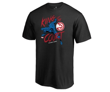 Men's Atlanta Hawks Fanatics Branded Black Marvel Black Panther King of the Court T-Shirt