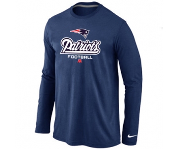 Nike New England Patriots Critical Victory Long Sleeve T-Shirt D.Blue