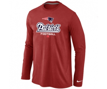 Nike New England Patriots Critical Victory Long Sleeve T-Shirt RED