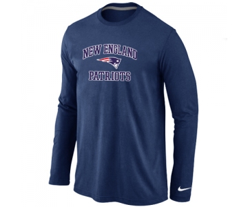 Nike New England Patriots Heart D.Blue Long Sleeve T-Shirt