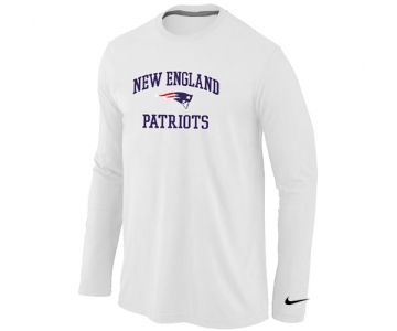 Nike New England Patriots Heart White Long Sleeve T-Shirt