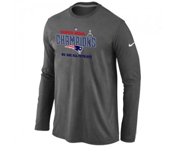 Nike New England Patriots Majestic D.Grey Super Bowl XLIX Long Sleeve T-Shirts