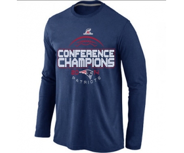 Nike Patriots D.Blue Long Sleeve Men T-Shirts02