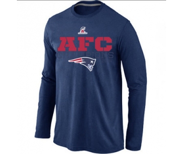 Nike Patriots D.Blue Long Sleeve Men T-Shirts