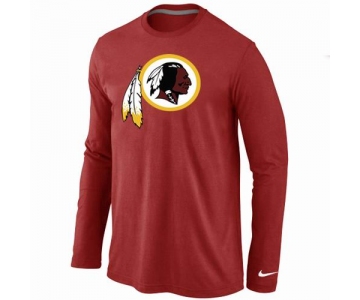 Nike Washington Redskins Logo Long Sleeve T-Shirt RED
