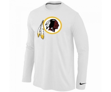 Nike Washington Redskins Logo Long Sleeve T-Shirt WHITE