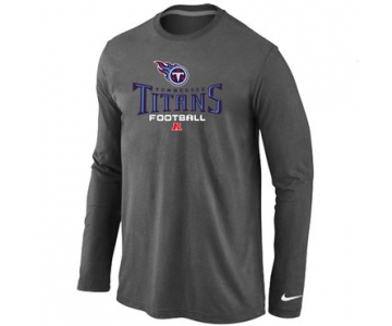 Nike Tennessee Titans Critical Victory Long Sleeve T-Shirt D,Grey