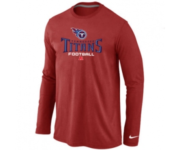 Nike Tennessee Titans Critical Victory Long Sleeve T-Shirt RED