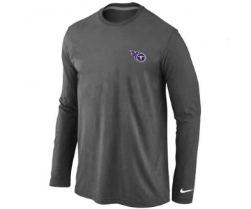 Tennessee Titans Logo Long Sleeve T-Shirt D.Grey