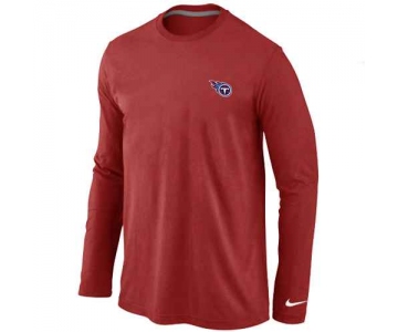 Tennessee Titans Logo Long Sleeve T-Shirt Red