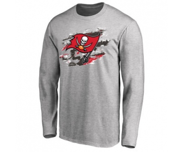 Men's Tampa Bay Buccaneers NFL Pro Line Ash True Colors Long Sleeve T-Shirt