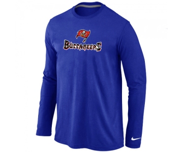 Nike Tampa Bay Buccaneers Authentic Logo Long Sleeve T-Shirt Blue