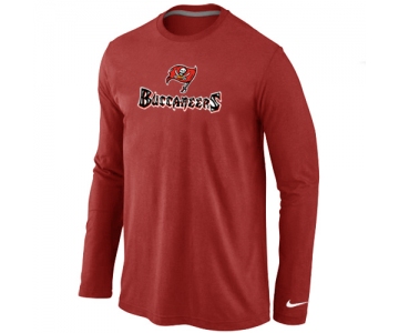 Nike Tampa Bay Buccaneers Authentic Logo Long Sleeve T-Shirt Red