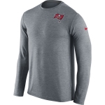 Nike Tampa Bay Buccaneers Grey Dri-Fit Touch Long Sleeve Performance Men's T-Shirt