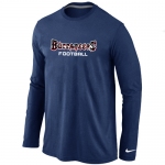 Nike Tampa Bay Buccaneers font Long Sleeve T-Shirt D.Blue