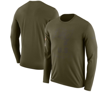 Tampa Bay Buccaneers Nike Salute To Service Sideline Legend Performance Long Sleeve T-Shirt Olive