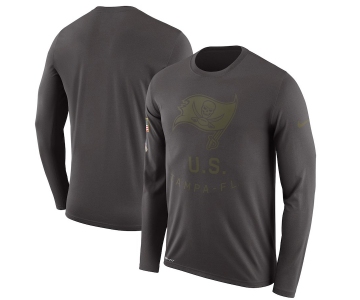 Tampa Bay Buccaneers Nike Salute To Service Sideline Legend Performance Long Sleeve T-Shirt Pewete