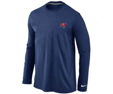 Tampa Bay Buccaneers Sideline Legend Authentic Logo Long Sleeve T-Shirt D.Blue