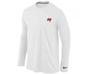 Tampa Bay Buccaneers Sideline Legend Authentic Logo Long Sleeve T-Shirt White