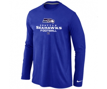 NIKE Seattle Seahawks Critical Victory Long Sleeve T-Shirt Blue