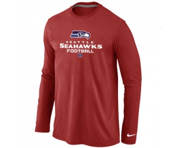 NIKE Seattle Seahawks Critical Victory Long Sleeve T-Shirt RED