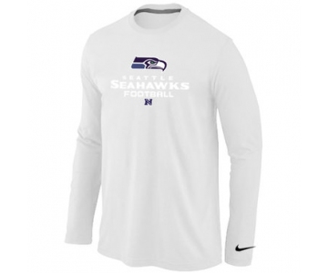 NIKE Seattle Seahawks Critical Victory Long Sleeve T-Shirt White