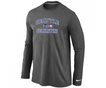 Nike Seattle Seahawks Heart & Soul Long Sleeve T-Shirt D.Grey