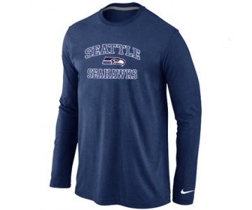 Nike Seattle Seahawks Heart & Soul Long Sleeve T-Shirt D.blue