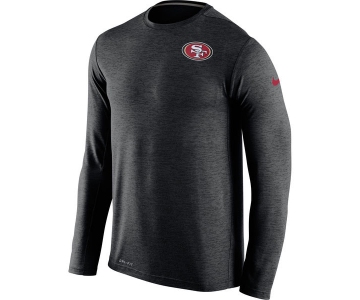 Nike San Francisco 49ers Black Dri-Fit Touch Long Sleeve Performance Men's T-Shirt