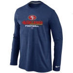 Nike San Francisco 49ers Critical Victory Long Sleeve T-Shirt D.Blue