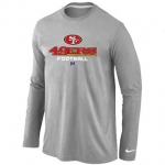 Nike San Francisco 49ers Critical Victory Long Sleeve T-Shirt Grey