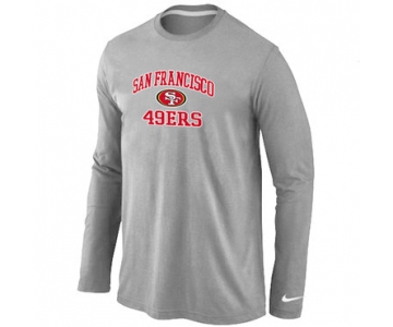 Nike San Francisco 49ers Heart&Soul Long Sleeve T-Shirt Grey