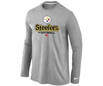 Nike Pittsburgh Steelers Critical Victory Long Sleeve T-Shirt Grey