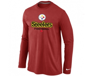 Nike Pittsburgh Steelers Critical Victory Long Sleeve T-Shirt RED