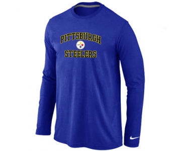 Nike Pittsburgh Steelers Heart & Soul Long Sleeve T-Shirt Blue