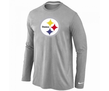 Nike Pittsburgh Steelers Logo Long Sleeve T-Shirt Grey