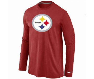 Nike Pittsburgh Steelers Logo Long Sleeve T-Shirt RED