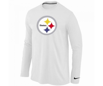 Nike Pittsburgh Steelers Logo Long Sleeve T-Shirt WHITE