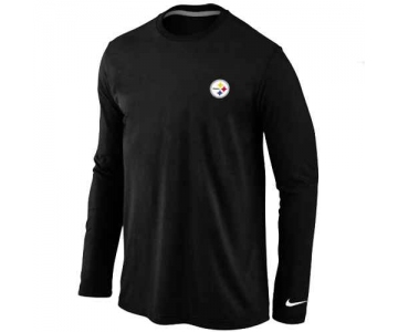 Pittsburgh Steelers Sideline Legend Authentic Logo Long Sleeve T-Shirt Black