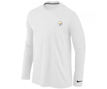 Pittsburgh Steelers Sideline Legend Authentic Logo Long Sleeve T-Shirt White