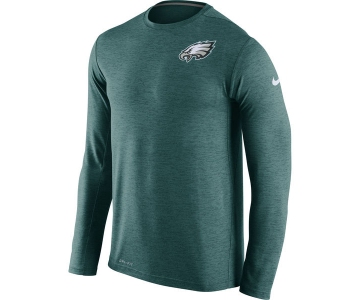 Nike Philadelphia Eagles Green Dri-Fit Touch Long Sleeve Performance Men's T-Shirt