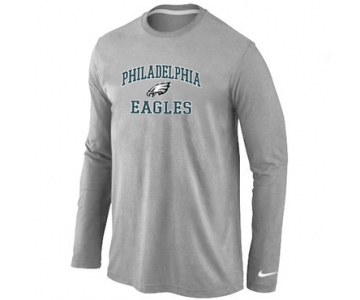 Nike Philadelphia Eagles Heart & Soul Long Sleeve T-Shirt GREY