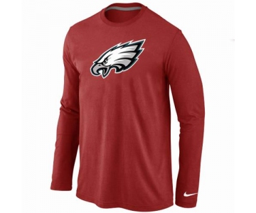 Nike Philadelphia Eagles Logo Long Sleeve T-Shirt RED