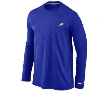 Philadelphia Eagles Logo Long Sleeve T-Shirt Blue