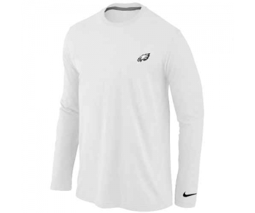 Philadelphia Eagles Logo Long Sleeve T-Shirt White